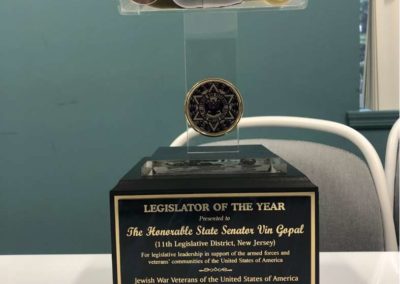 An award for legislator of the year with Vin Gopal's name on it.