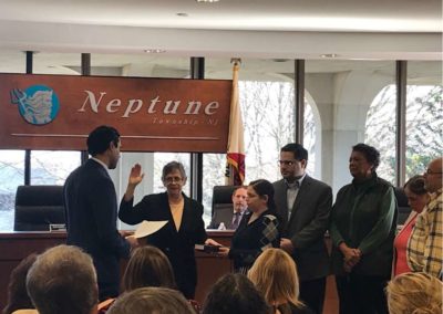 Vin Gopal at a Swearing In ceremony in Neptune Township, New Jersey.